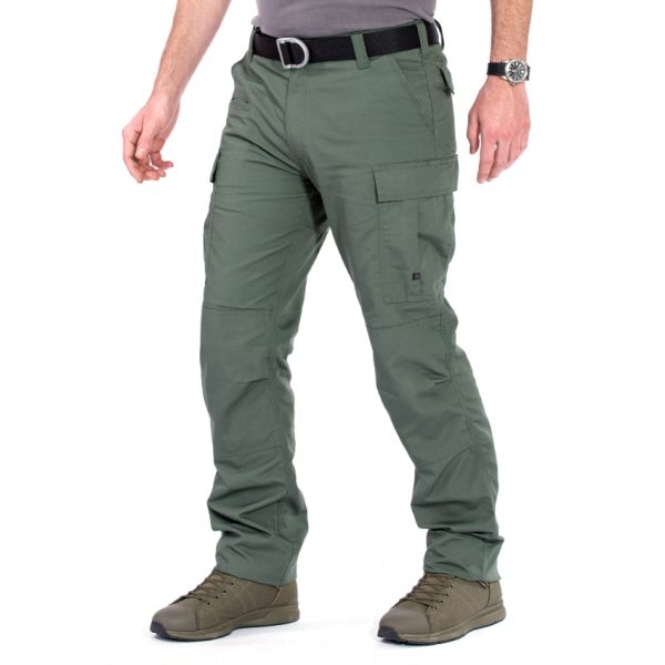 OLIVE PENTAGON PANTS